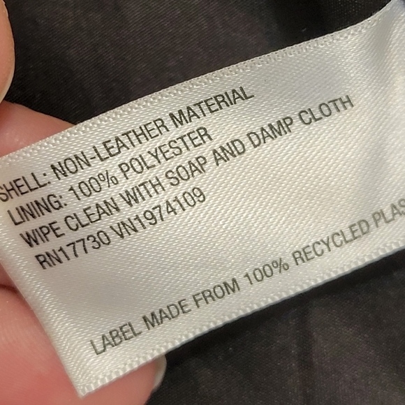 BLACK Faux Leather Moto Jacket Women's Size Small - Picture 12 of 16